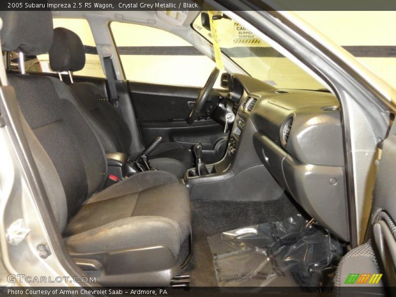 Crystal Grey Metallic / Black 2005 Subaru Impreza 2.5 RS Wagon