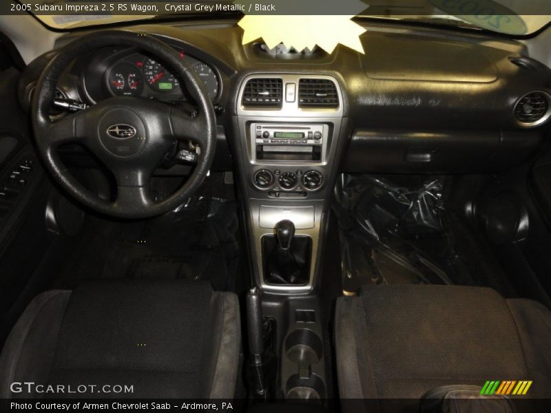 Crystal Grey Metallic / Black 2005 Subaru Impreza 2.5 RS Wagon