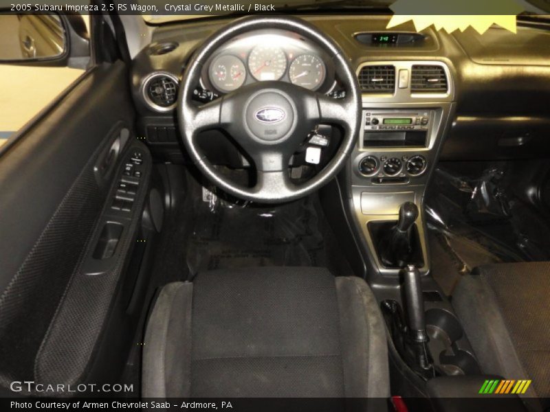 Crystal Grey Metallic / Black 2005 Subaru Impreza 2.5 RS Wagon
