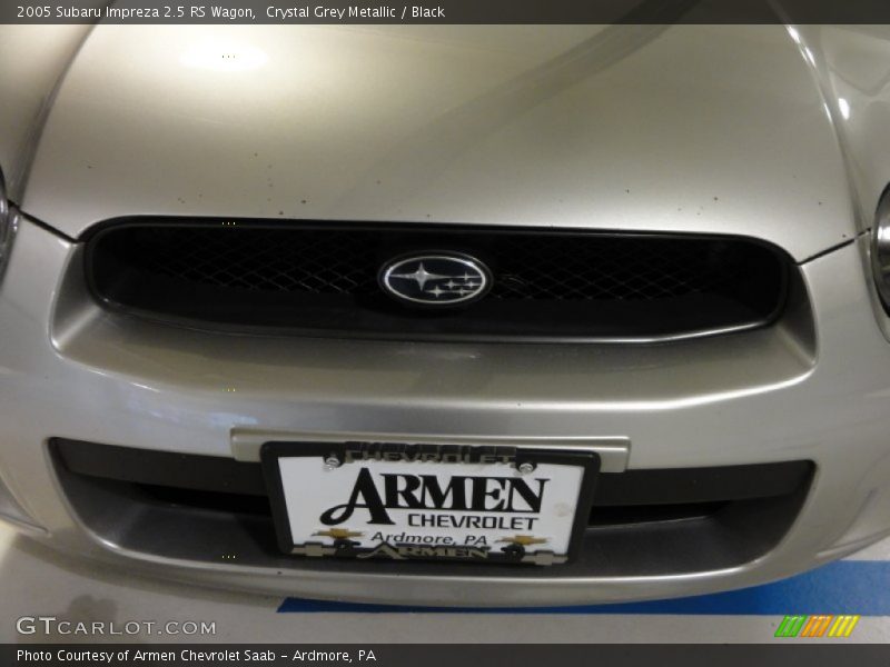 Crystal Grey Metallic / Black 2005 Subaru Impreza 2.5 RS Wagon