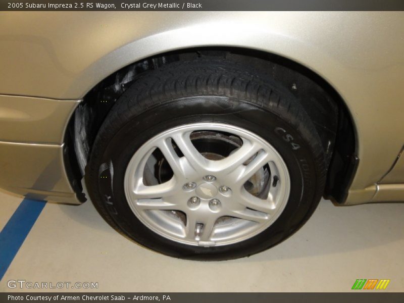 Crystal Grey Metallic / Black 2005 Subaru Impreza 2.5 RS Wagon