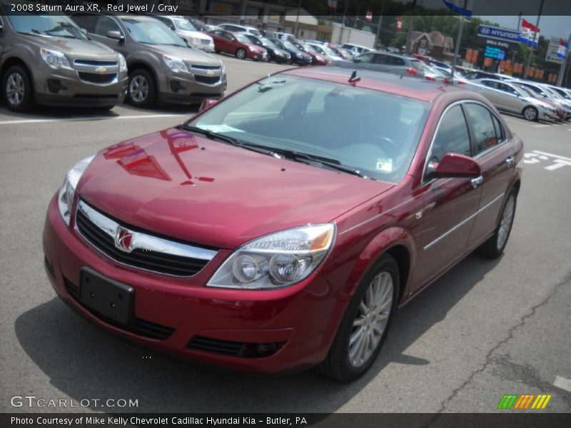 Red Jewel / Gray 2008 Saturn Aura XR