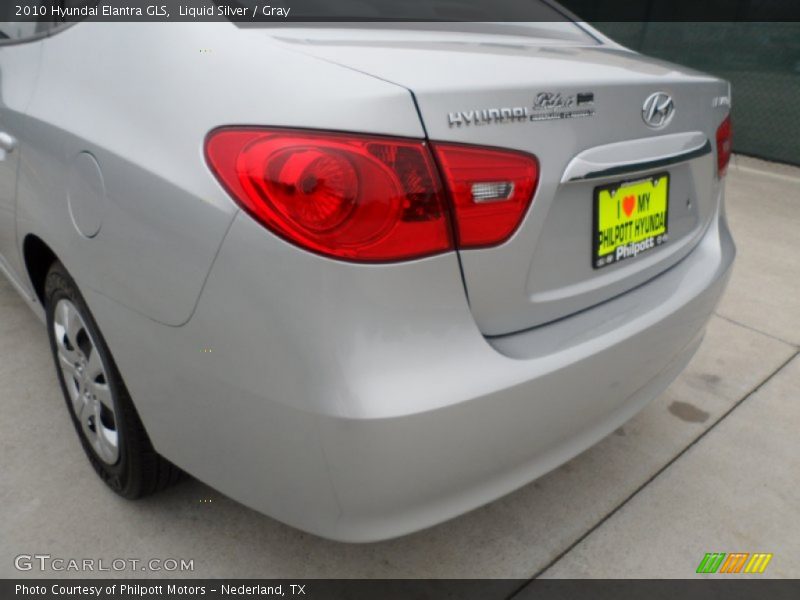 Liquid Silver / Gray 2010 Hyundai Elantra GLS