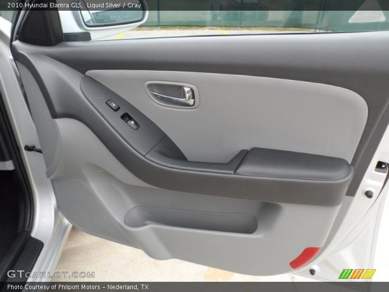 Liquid Silver / Gray 2010 Hyundai Elantra GLS