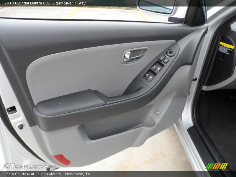 Liquid Silver / Gray 2010 Hyundai Elantra GLS