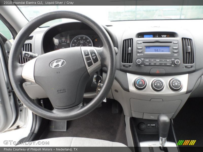 Liquid Silver / Gray 2010 Hyundai Elantra GLS
