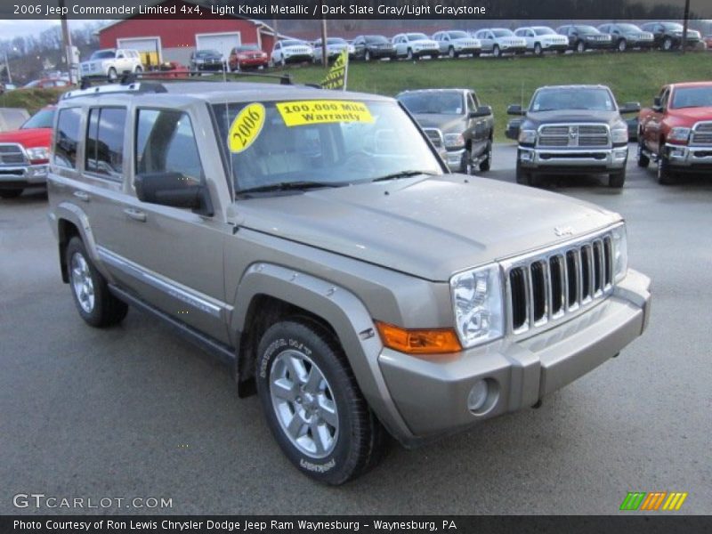 Light Khaki Metallic / Dark Slate Gray/Light Graystone 2006 Jeep Commander Limited 4x4
