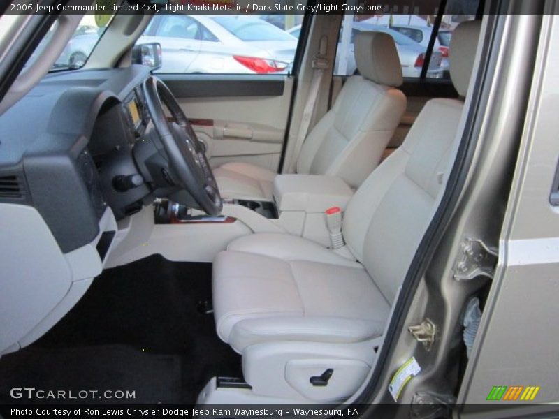 Light Khaki Metallic / Dark Slate Gray/Light Graystone 2006 Jeep Commander Limited 4x4