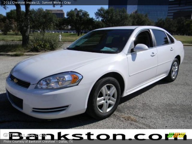 Summit White / Gray 2011 Chevrolet Impala LS