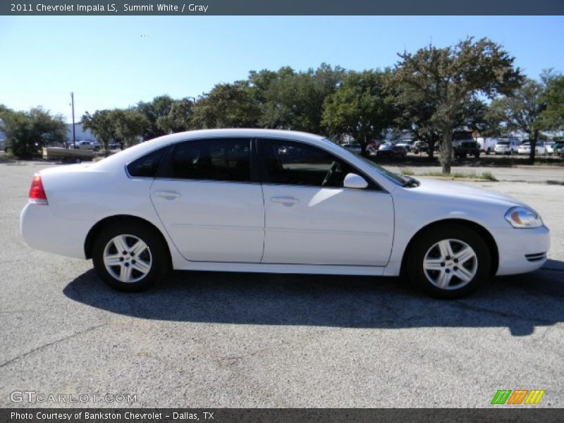Summit White / Gray 2011 Chevrolet Impala LS