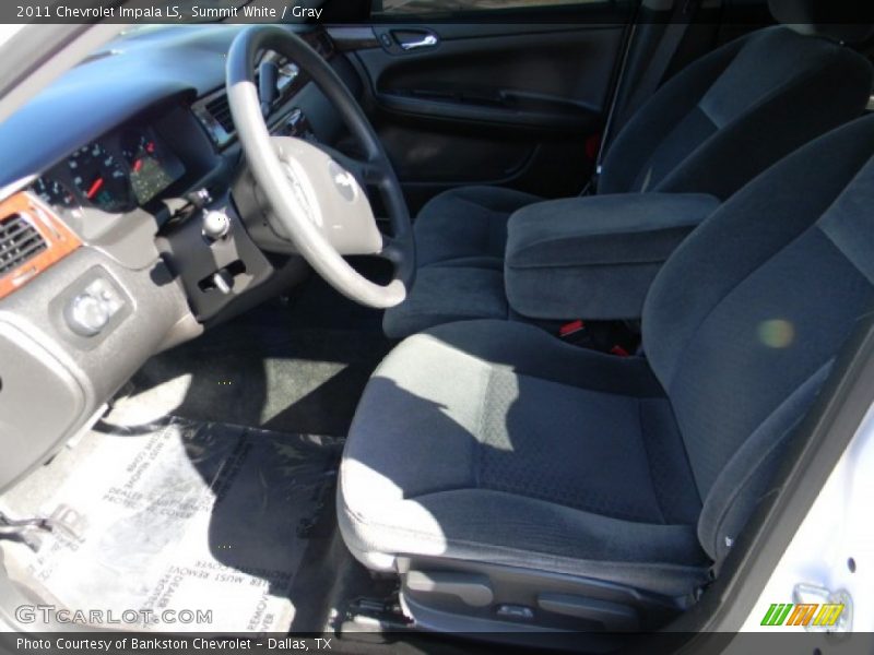 Summit White / Gray 2011 Chevrolet Impala LS