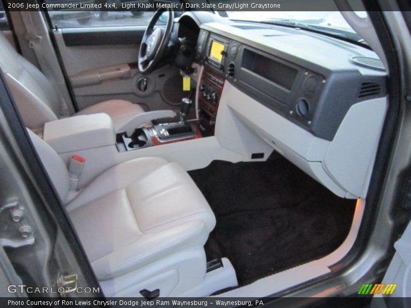 Light Khaki Metallic / Dark Slate Gray/Light Graystone 2006 Jeep Commander Limited 4x4