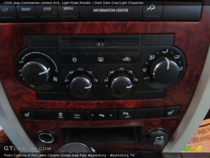 Light Khaki Metallic / Dark Slate Gray/Light Graystone 2006 Jeep Commander Limited 4x4