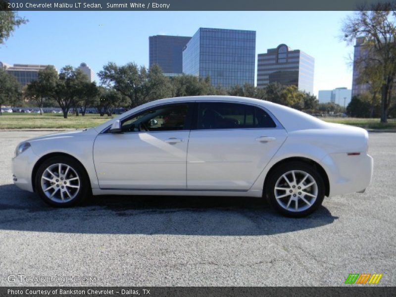 Summit White / Ebony 2010 Chevrolet Malibu LT Sedan