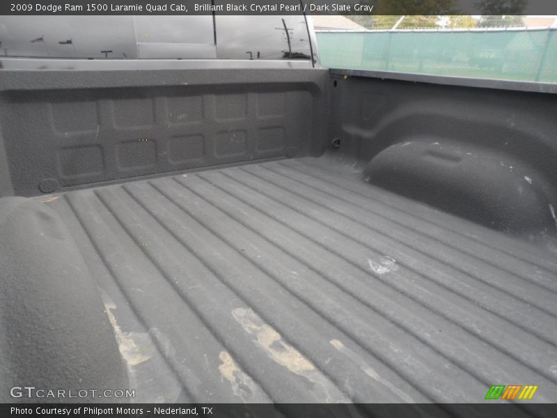 Brilliant Black Crystal Pearl / Dark Slate Gray 2009 Dodge Ram 1500 Laramie Quad Cab