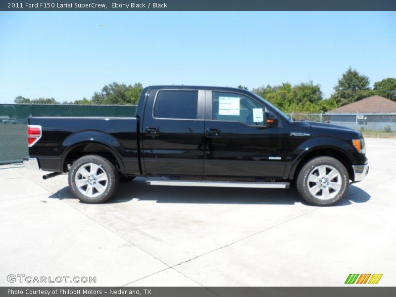 Ebony Black / Black 2011 Ford F150 Lariat SuperCrew