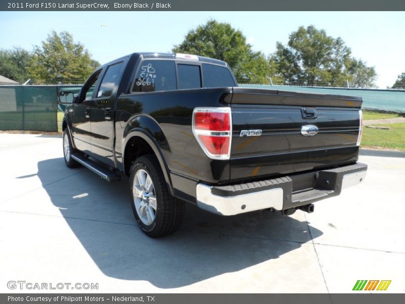 Ebony Black / Black 2011 Ford F150 Lariat SuperCrew