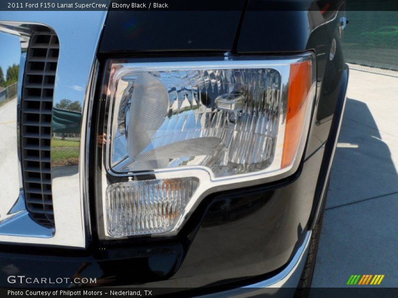 Ebony Black / Black 2011 Ford F150 Lariat SuperCrew