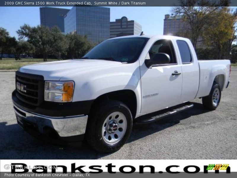 Summit White / Dark Titanium 2009 GMC Sierra 1500 Work Truck Extended Cab