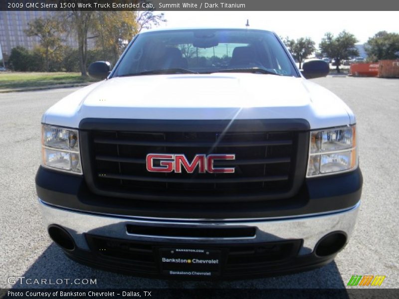 Summit White / Dark Titanium 2009 GMC Sierra 1500 Work Truck Extended Cab