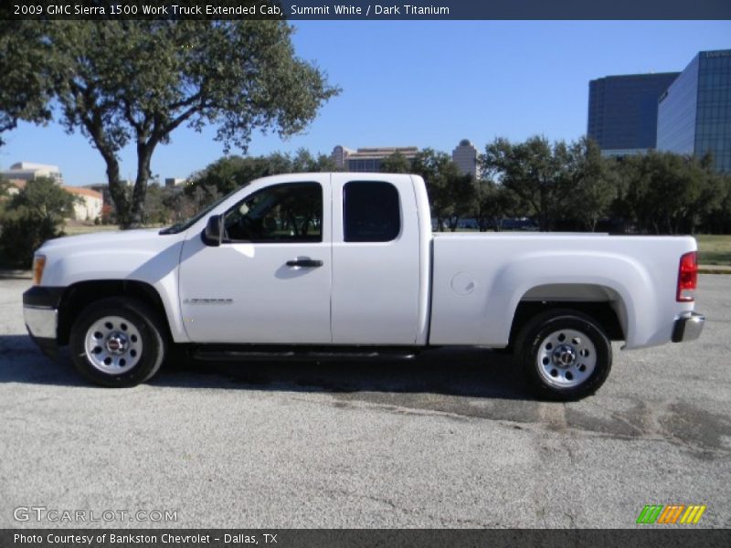 Summit White / Dark Titanium 2009 GMC Sierra 1500 Work Truck Extended Cab