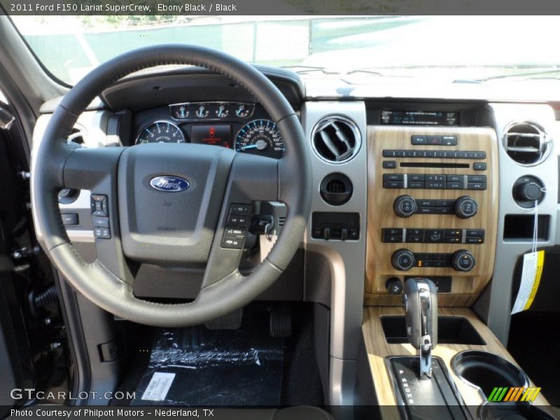 Ebony Black / Black 2011 Ford F150 Lariat SuperCrew