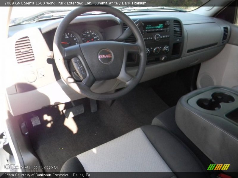 Summit White / Dark Titanium 2009 GMC Sierra 1500 Work Truck Extended Cab