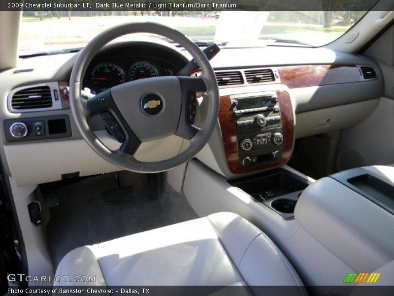 Dark Blue Metallic / Light Titanium/Dark Titanium 2009 Chevrolet Suburban LT