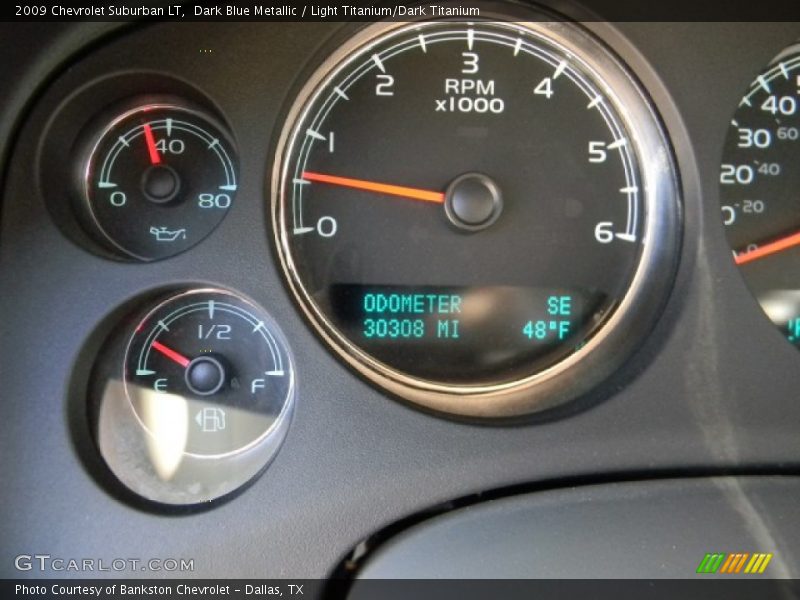 Dark Blue Metallic / Light Titanium/Dark Titanium 2009 Chevrolet Suburban LT