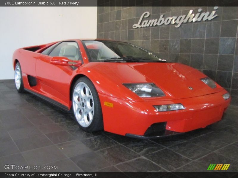 Red / Ivory 2001 Lamborghini Diablo 6.0