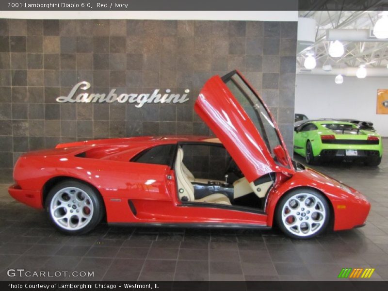 Red / Ivory 2001 Lamborghini Diablo 6.0