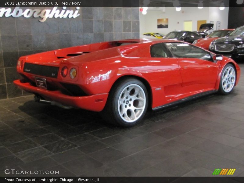 Red / Ivory 2001 Lamborghini Diablo 6.0