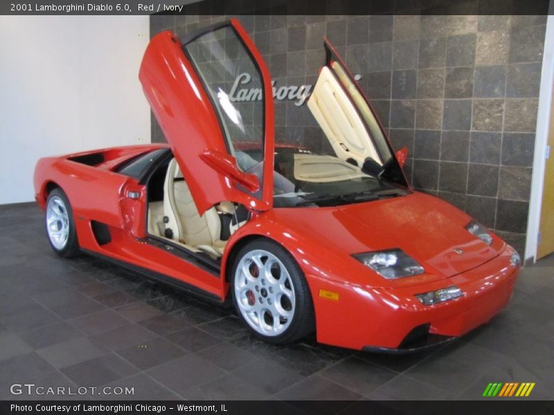 Red / Ivory 2001 Lamborghini Diablo 6.0