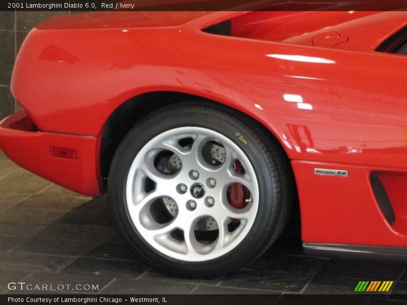 Red / Ivory 2001 Lamborghini Diablo 6.0