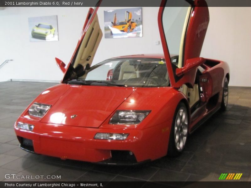 Red / Ivory 2001 Lamborghini Diablo 6.0