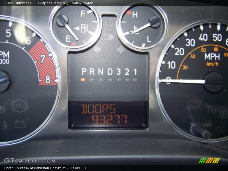 Graphite Metallic / Ebony/Pewter 2009 Hummer H3