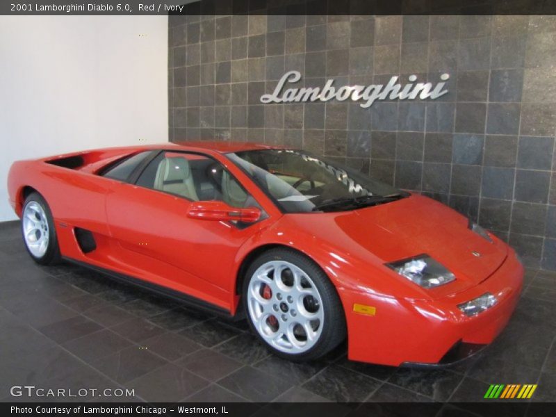 Red / Ivory 2001 Lamborghini Diablo 6.0