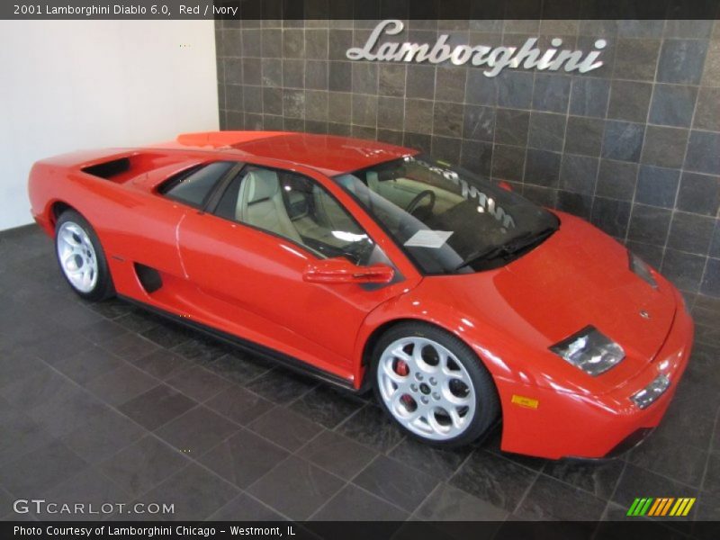 Red / Ivory 2001 Lamborghini Diablo 6.0