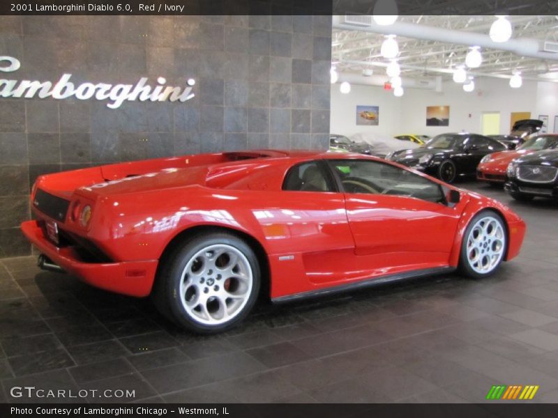 Red / Ivory 2001 Lamborghini Diablo 6.0