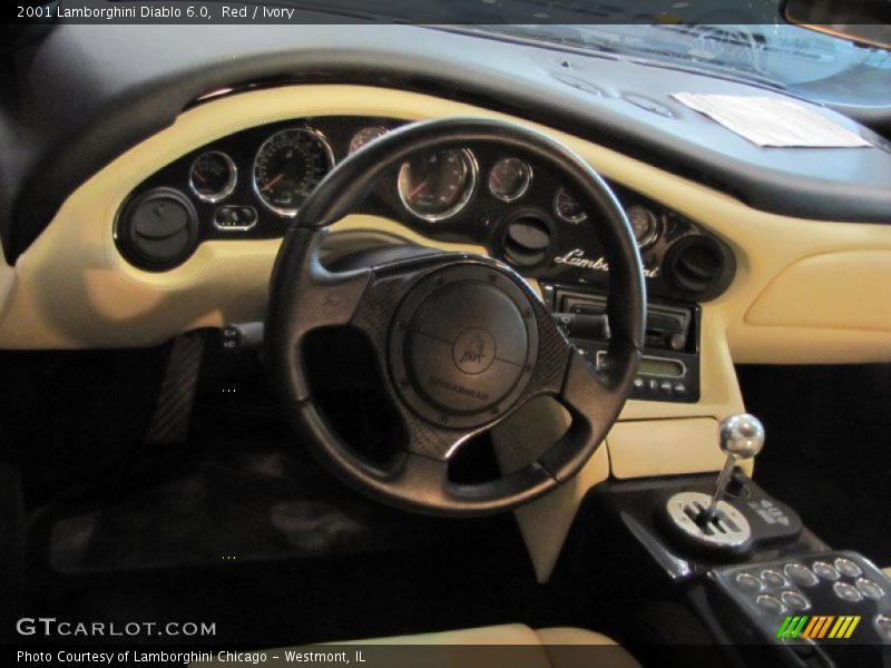 Red / Ivory 2001 Lamborghini Diablo 6.0