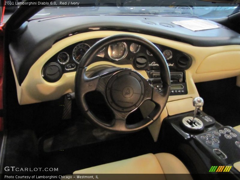 Red / Ivory 2001 Lamborghini Diablo 6.0