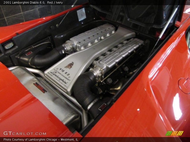 Red / Ivory 2001 Lamborghini Diablo 6.0
