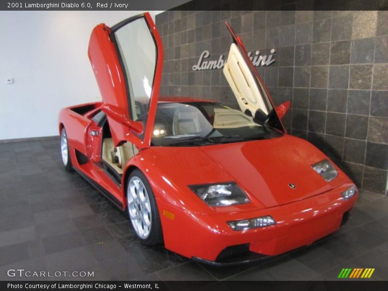 Red / Ivory 2001 Lamborghini Diablo 6.0