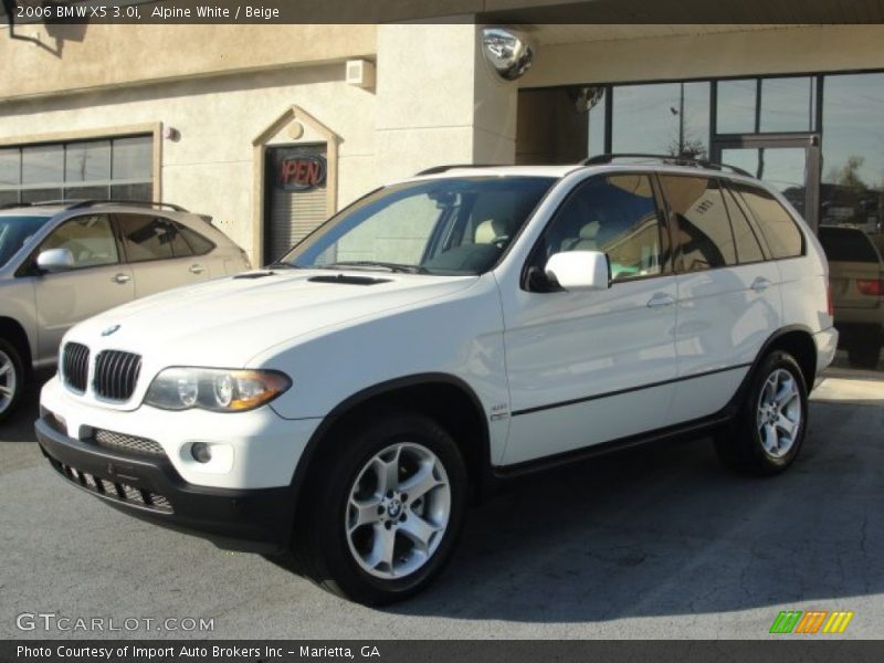 Alpine White / Beige 2006 BMW X5 3.0i