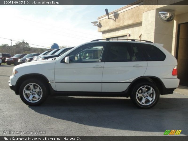 Alpine White / Beige 2006 BMW X5 3.0i