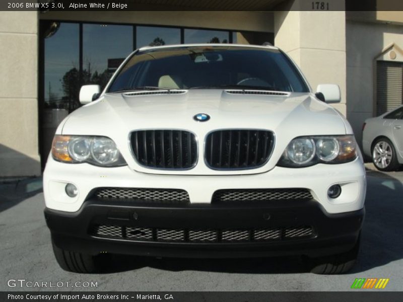 Alpine White / Beige 2006 BMW X5 3.0i
