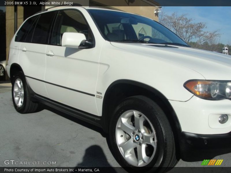 Alpine White / Beige 2006 BMW X5 3.0i