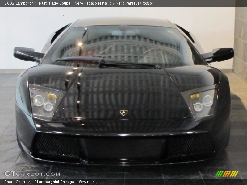 Nero Pegaso Metallic / Nero Perseus/Rosso 2003 Lamborghini Murcielago Coupe