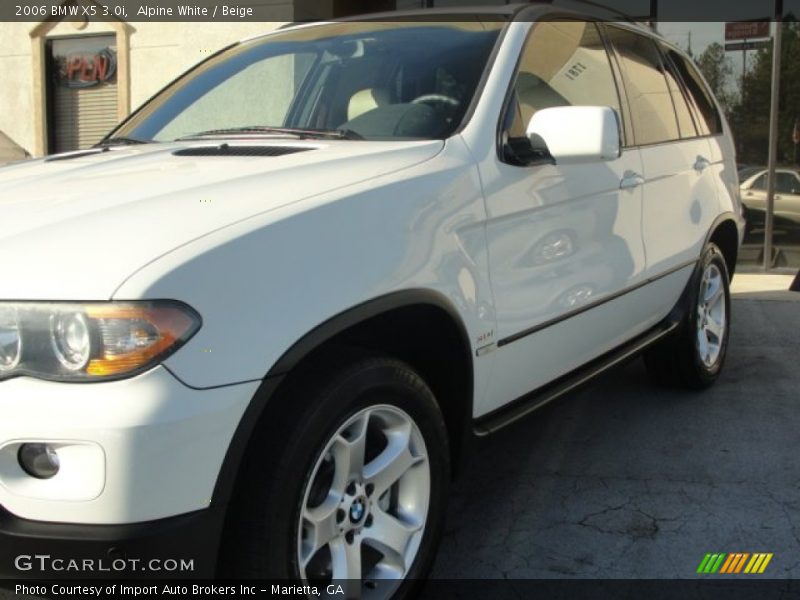 Alpine White / Beige 2006 BMW X5 3.0i