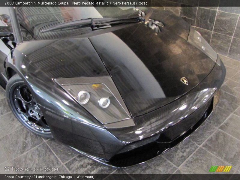 Nero Pegaso Metallic / Nero Perseus/Rosso 2003 Lamborghini Murcielago Coupe